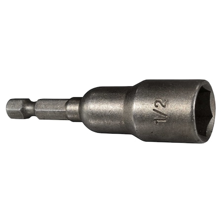 Midwest Fastener 1/4" 1/2" Long Magnetic Nutsetter Bits 5PK 54062